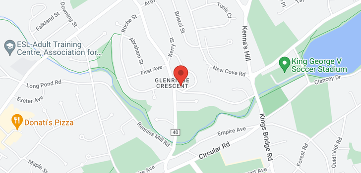 map of 1A Glenridge Crescent